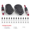 Capó de Motor Modificado para Coche Cerradura de Capó Cerradura Universal de Capó con Cerradura Sin Cerradura Fibra de Carbono Negra