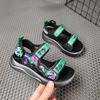 Verano Nuevo para Niños Dibujos Animados Modernos Zapatos Deportivos de Playa con Luces Niños Pequeños y Medianos Sandalias Casuales de Suela Blanda de Poliuretano