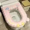 Capa de Assento de Vaso Sanitário de Desenho Animado Fofo em EVA para Todas as Estações Adesiva Antiderrapante Impermeável Argola para Vaso Sanitário Versão Espessa