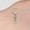 Set de Tres Llaveros con Broche de Langosta de Aleación de Zinc Plateada para Bolsos y Accesorios de Bricolaje
