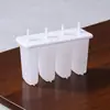 Molde de Picolé de Gelo de 4 Peças para DIY em Casa, Molde Caseiro de Picolé de Feijão Mungo, Palitos de Sorvete Congelado para Crianças, Molde de Sorvete