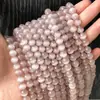 Cuentas Sueltas de Ojo de Gato Morado Claro de Alta Calidad 8 mm Nuevas Populares Cuentas Redondas Accesorios para Joyería DIY Pulsera Productos Semi-Terminados Venta al por Mayor