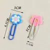 Lindo Flor PVC Caucho Suave Clip de Papel Creativo Dibujos Animados Marcador Broche Estudiante Oficina Papelería Decoración Colorida