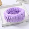 Muñequeras Lavado Facial Transfronterizo Otoño e Invierno, Protectores de Muñeca a Prueba de Humedad, Diademas, Muñequeras de Felpa de Coral, Venta al por Mayor