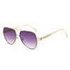 Nuevas gafas vintage casuales para conducir y viajar, gafas de sol ins, moda europea y americana, personalidad simple, gafas de sol de doble puente