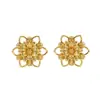 Pendientes de Cobre de Moda Europea y Americana Transfronterizos para Mujer, Pendientes Versátiles de Diseño Nicho, Joyería Vintage, con Forma de Corazón y Redondos