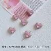 Color dopamina aleación pintura gota aceite cartas de amor cuentas sueltas diy doble cara forma de corazón accesorios de joyería con cuentas