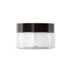 Tapa de Aluminio Transparente Frasco Sellado Botella PET Boca Ancha 100ml Botella de Plástico Envase para Polvo de Mascarilla Caja para Crema