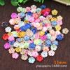 Flor de cinco pétalos en forma de cuenco con agujeros para zapatos y sombreros de bricolaje para accesorios de bufanda con agujeros para coser a mano forma de bricolaje perlas de imitación al por mayor