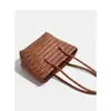 Bolsa de Palha para Férias na Praia de Verão 2026 Nova Bolsa de Palha Cesta de Palha Artesanal Bolsa de Ombro Casual Retrô para Mulheres