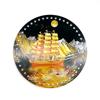 Nova 3mm perfurado dupla face impresso cristal impresso acrílico placa artesanal diy rattan cesta tecida placa inferior acessórios de hardware