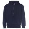 Cárdigan de Otoño e Invierno de Color Puro de 350g para Hombre y Mujer Chaqueta con Forro Polar Sudadera de Manga Larga con Cremallera Estampado de Logo de Color Puro Venta al por Mayor