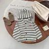 Chaqueta de Estilo Coreano para Bebé Niño Primavera y Otoño, Sudadera con Capucha Rayada Elegante, Cárdigan, Ropa Versátil Casual para Bebés