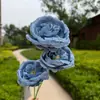 3 Rosas de Austin Flores Artificiais para Decoração de Casamento, Arranjos de Flores Artificiais, Arranjos de Flores Artificiais para Caminhos