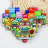 2026 Nuevo Modelo Imanes para Refrigerador de Monumentos de Ciudades Chinas Yunnan Shenyang Hong Kong Guangzhou Souvenirs Turísticos Culturales y Creativos