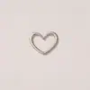 Hebillas en Forma de Corazón de Metal en Stock, Tamaño Grande, Hebilla Ajustable en Forma de Corazón para Tirantes de Sujetador Dorada y Plateada Fabricante de Aleación de Zinc
