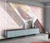 Pluma TV Fondo de Pared Papel Tapiz Nuevo Revestimiento de Pared Tridimensional Sala de Estar Moderno Simple Estilo Crema Papel Tapiz Mural Nórdico