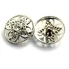 Botón de Metal con Forma de Flor con Forma de Corazón Diamantado Cosido a Mano Corazón de Amor Pedrería Tejido Estilo Chanel Botón Abrigo Decoración de Abrigo