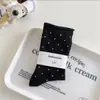 Meias Femininas com Bordas Enroladas e Bolinhas, Meias de Algodão na Altura da Panturrilha, Estilo Jk, Meias Femininas de Verão Atacado, Antiderrapantes, Casuais, Versáteis, Comprimento Médio, Absorventes de Suor