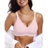 Amazon Sujetador Seamless de Borde Ondulado Tallas Grandes para Mujeres con Busto Grande, Efecto Reductor, Soporte de Recogimiento, Sin Varillas, Anticaída, Sujetador Sexy