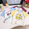 Camiseta de Manga Corta para Niñas, Nuevo Estilo Raglán Verano 2026, Ropa Básica de Verano para Bebés Niños