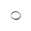 Artesanía de Chiang Mai Estilo Tailandés Hecho a Mano Puro Plata Plata Lisa Anillo de Plata Maciza con Espalda Redondeada para Hombres y Mujeres Anillo Pulido Método Antiguo Plata S925