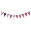 Fábrica Amazon Decoración de Fiesta del Día de la Independencia Bandera de Tela Vintage de EE. UU. Bandera Guirnalda Bandera Triangular