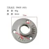 Flange de base de rosca interna para tubo de água galvanizado de ferro fundido retrô de 4 minutos, junta de parede, decoração de canto, fixação de 6 minutos