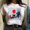 Nueva Camiseta de Manga Corta Estampada con Cuello Redondo de Halloween 2024 para Hombre y Mujer Camiseta Casual de Manga Corta