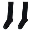 [1 par por lote] calcetines de malla de primavera y verano con torsión para pantorrilla calcetines de rodilla japoneses en blanco y negro medias para niños altos y delgados
