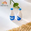 Tienda de Conveniencia Simulada Botellas Pequeñas Pegamento en Crema DIY Funda para Teléfono Mini Supermercado Botella de Leche Joyería para Orejas Creativa Casera