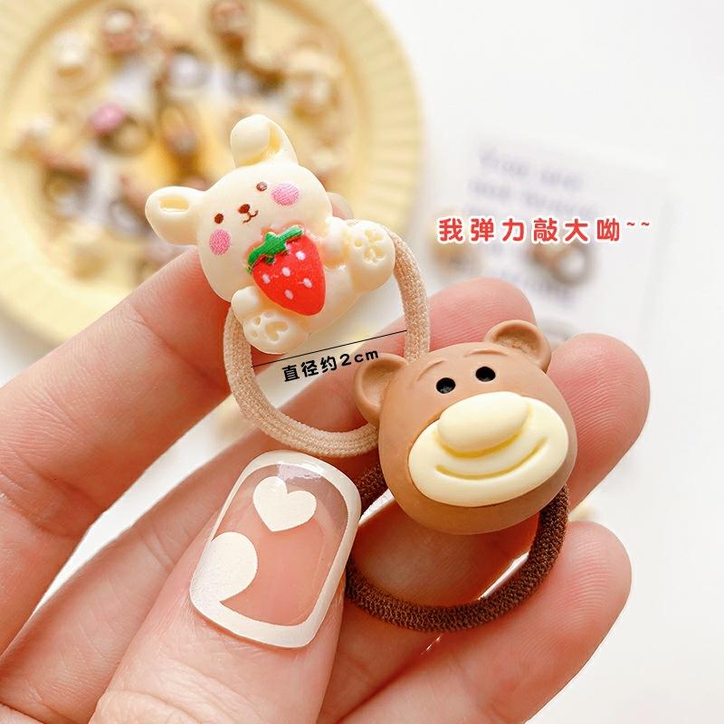 10件套~咖色儿童皮筋