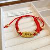 Pulsera de Cuerda Colorida del Festival del Bote del Dragón Estilo Étnico para Mujer Simple Tejida Cuerda Roja Pulsera Zongzi Pareja Pulsera Personalizada Venta al por Mayor