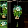 Adornos Colgantes de Artemisa Artificial para el Festival del Bote del Dragón, Bolsitas Terminadas, Ramos Hechos a Mano Repelentes de Mosquitos, Colgantes de Puerta con Borlas, Decoraciones para Puerta de Entrada