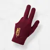 Luvas de bilhar transfronteiriças, unissex, toque sedoso, absorventes de suor, respiráveis, de secagem rápida, antiderrapantes, para mãos esquerda e direita, design de três dedos para jogar bilhar