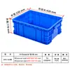 Caja de plástico para rotación 400-160 con tapa, engrosada, apilable, para almacenamiento y transferencia de materiales en almacén de fábrica