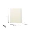 Bolsa de Papel Kraft Blanca Personalizada Bolsa de Almacenamiento de Papel Venta al por Mayor Empaque a Prueba de Grasa para Horneado Papel Cuadrado para Alimentos