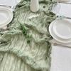 Toalha de Mesa Plissada Boêmia Floral Estilo Bali Ebay Transfronteiriço Decoração Caminho de Mesa Listrado Queijo Estilo Americano de Alto Nível
