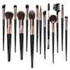 15 Brochas de Maquillaje Personalizadas, un Set Completo de Herramientas de Belleza, Pelo de Nylon Ultra Suave Venta Directa de Fábrica