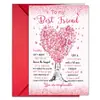 Tarjetas de Felicitación para Mejores Amigas de Nuevo Modelo Transfronterizo, Juego de Tarjetas con Mensaje de Amistad Cálido para Novias y Amigas, Al por Mayor en Stock