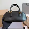 Bolsa de hombro de cuero de grano superior para bolos, marca B de comercio exterior transfronterizo, bolso de mano versátil, bolsa de gran capacidad