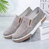 Zapatos Casuales de Lona Slip-On Nuevos para Estudiantes Primavera y Otoño 2025 Zapatos de Tela Estilo Old Beijing para Hombre Zapatos para Hombres de Mediana Edad y Mayores