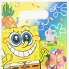 Decoración de Fiesta de Cumpleaños Infantil Temática de Bob Esponja y Patricio Estrella Vasos de Papel, Servilletas, Mantel, Juego de Platos, Dibujo Animado Festivo