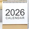 Calendário de Mesa Novo Modelo 2027 para Comércio Exterior, Calendário de Mesa Estilo Minimalista Sem Impressão Versão Internacional, Atacado Transfronteiriço em Inglês
