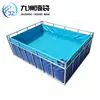 Suporte para cano galvanizado reservatório de água, lona para exterior tanque de armazenamento de água móvel de grande capacidade, tanque para piscicultura, tanque de água quadrado
