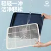 Inodoro para perros grandes, diseño plano extragrande, a prueba de salpicaduras, viene con un soporte, inodoro lavable para mascotas, envío gratis