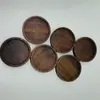 Bandeja de Madera de Nogal Negro, Bandeja Redonda de Madera Maciza, Bandeja Cuadrada, Bandeja para Café, Bandeja de Taza para el Hogar de Alta Gama, Bandeja para Té, Bandeja de Madera, Arte en Madera, Madera Maciza