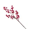 Arreglo Floral Fruta de la Prosperidad Bayas Rojas Bayas de Acebo Rojas Frutas Rojas Fruta de la Suerte Sala de Estar Flores Artificiales Adornos Entrega Directa