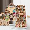 Transfronteiriço atacado primavera e verão novas crianças roupas para casa terno infantil cartoon em torno do pescoço coreano terno meninos e meninas pijamas