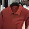 Modelo Principal Recomendado Marca Flor de Abacaxi Grande 3D Algodão Piqué Manga Longa Camiseta Top com Gola Camisa Polo de Seda Gelo Masculina
